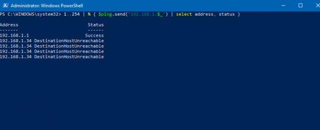 powershell ping atma script